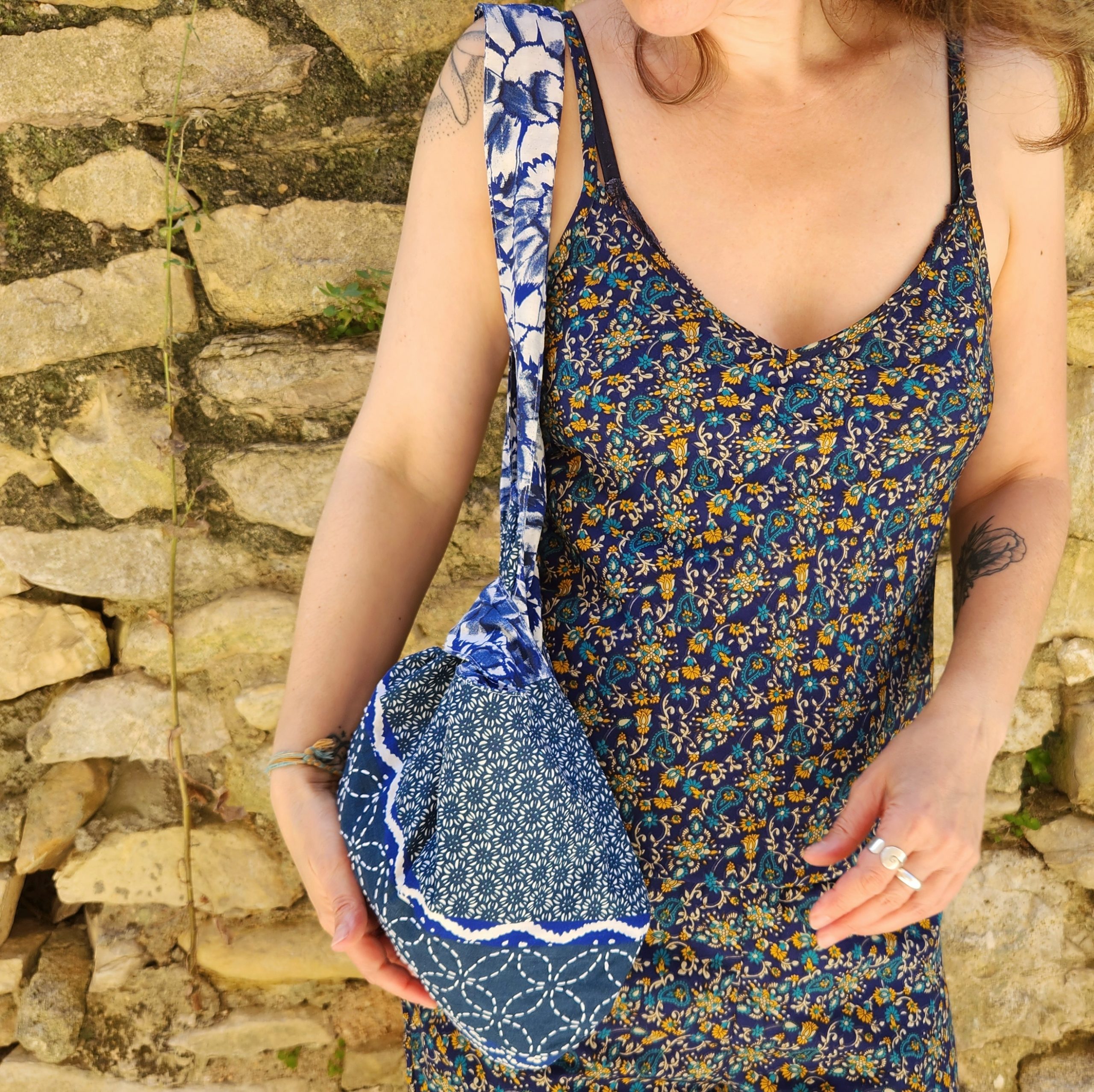 Knotbag Blue sashiko – Image 2